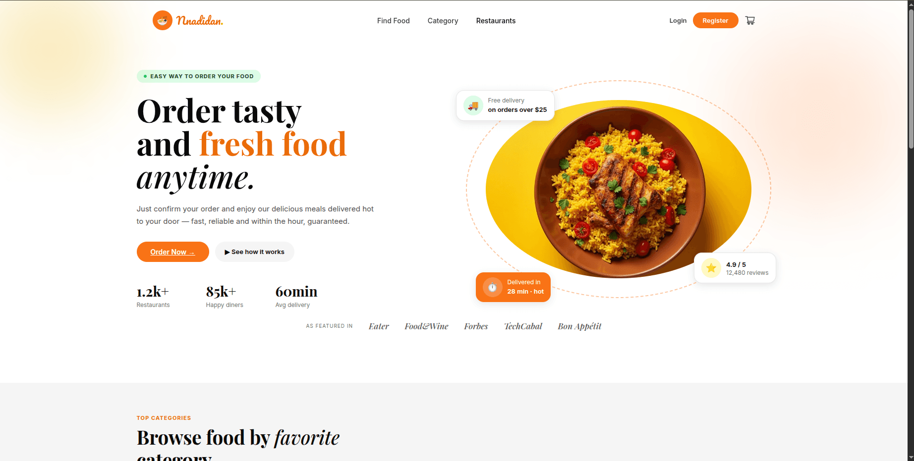 Tasty Foods project preview